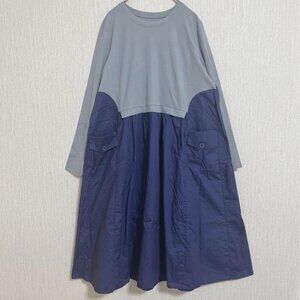 Folare Tiered Dress Flared Skirt Size M
